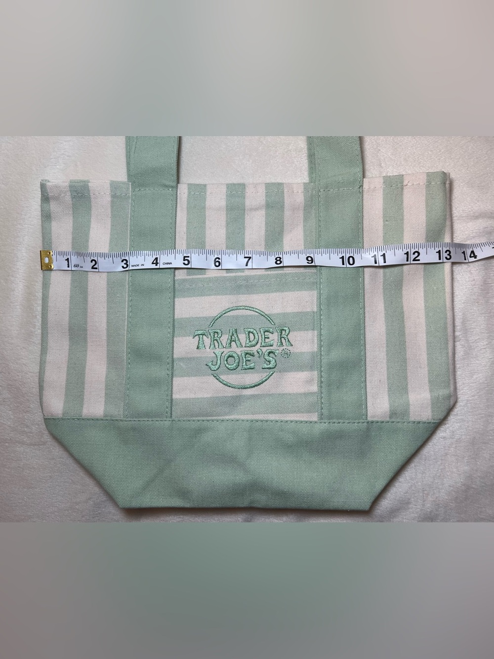 Trader Joe’s Limited Edition Summer 26 Canvas Striped Mini Tote Bags - SET OF 4 - Picture 2 of 7